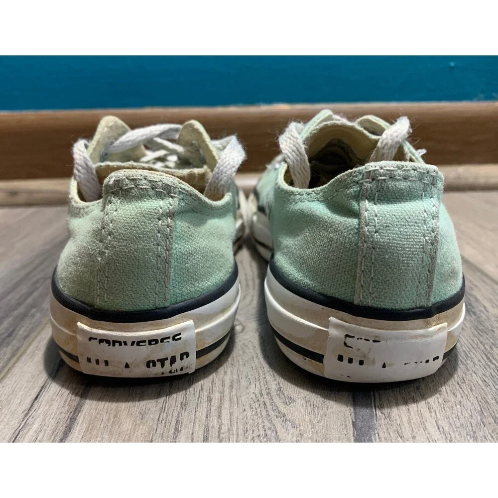 Converse Chuck Taylor All Star Kid's Size 13 Mint Green Low Tops Sneakers